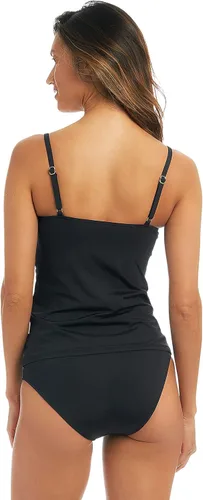 Vista 2 de AMAVI Conjunto de traje de baño estándar con aros sobre el hombro para mujer y parte inferior de bikini hipster