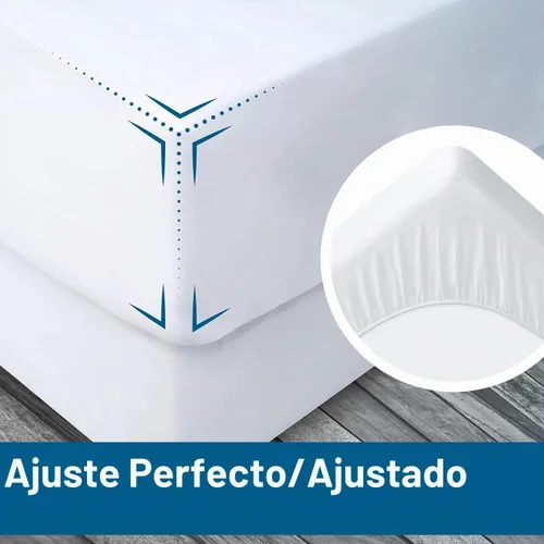 Vista 7 de GuardMax Protector de colchón de vinilo de calibre pesado tamaño King - Funda de colchón impermeable y a prueba de polvo con bolsillos elásticos