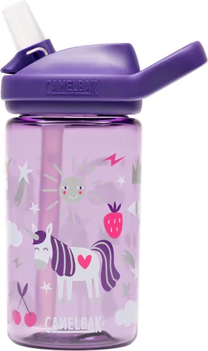 Vista 25 de CamelBak Eddy+ Kids Water Bottle with Bite Valve Straw, Leak‑Resistant Easy Sip Design for Everyday Hydration, 14oz Kids