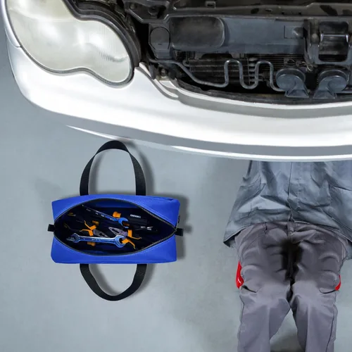 Vista 9 de MELOTOUGH Kit combinado de bolsa de herramientas utilitarias: incluye 2 bolsas organizadoras de herramientas medianas para electricista, fontanería