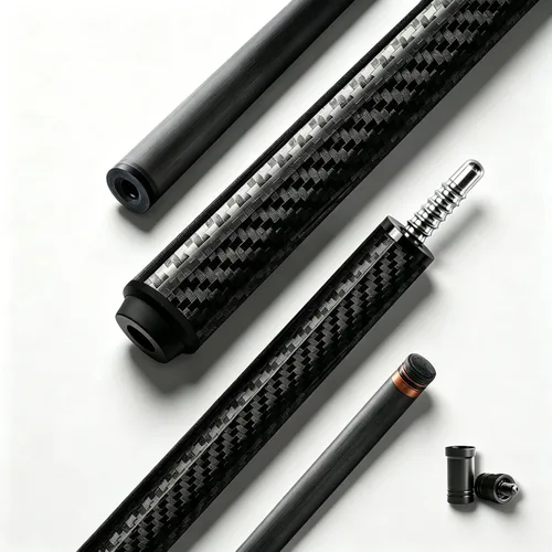 Vista 11 de Carbon Fiber Pool Cue Stick - Low Deflection Professional Pool Sticks for Adults, Premium Carbon Shaft Billiard Cue with 3/8-8 Joint, Multi-Layer