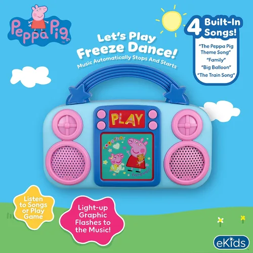 Vista 3 de Peppa Pig - Reproductor de música de juguete, juguete para niños pequeños