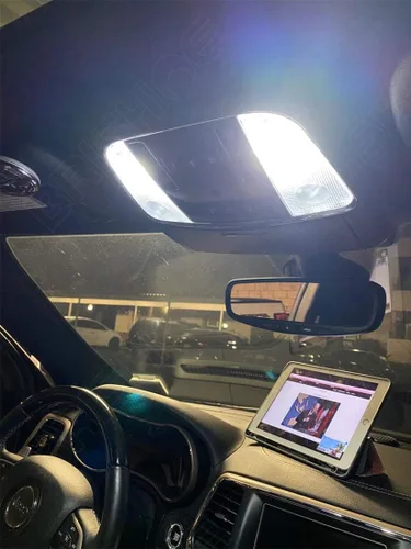 Vista 3 de Kit de luces LED interiores blancas para Dodge Challenger 2008 2009 2010 2011 2012 2013 2014 2015 2016 2017 2018 2019 2020 paquete de bombillas LED