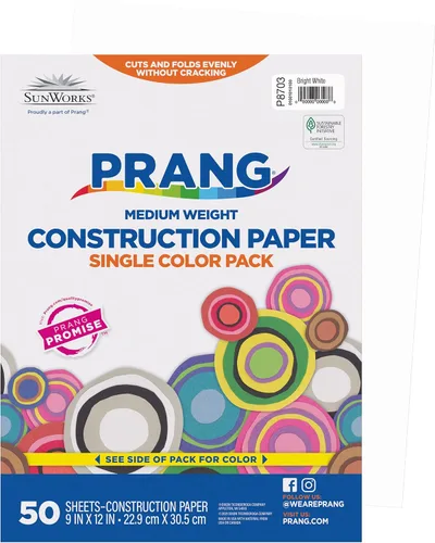 Vista 10 de Prang (Formerly SunWorks) Papel de construcción, gris, 9 x 12 pulgadas, 50 hojas