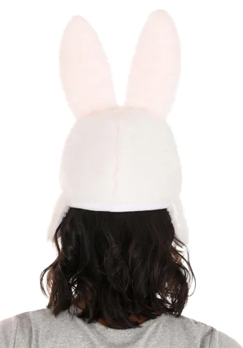 Vista 2 de Gorro de Disfraz de Conejo de Peluche Grande Multicolor