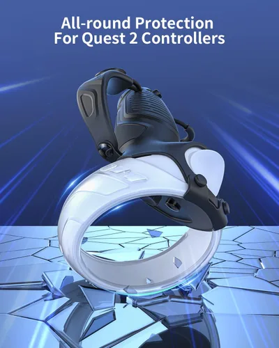Vista 5 de ZYBER Base de carga, empuñaduras de control recargables para Meta Quest 2
