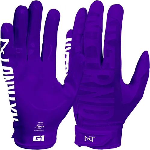 Vista 17 de Nxtrnd G1 Pro - Guantes de fútbol americano para hombre, guantes de receptor pegajosos para adultos