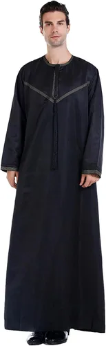 Vista 6 de Kaftan for Men Thobe Muslim Clothes Islamic Clothing Moroccan Thobe Thawb