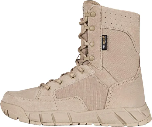 Vista 2 de FREE SOLDIER Mens Tactical Boots 8 Inches Lightweight Combat Boots Durable Suede Leather Military Work Boots Desert Boots