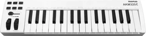 Vista 5 de MIDIPLUS AKM320L Controlador de teclado MIDI, blanco, 32 teclas
