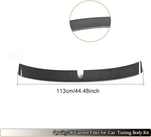 Vista 4 de Alerón trasero compatible con Mercedes Benz Clase E W211 E300 E350 E430 E500 E550 E55 E63 AMG Sedan 2002-2006 Fibra de carbono personalizada CF