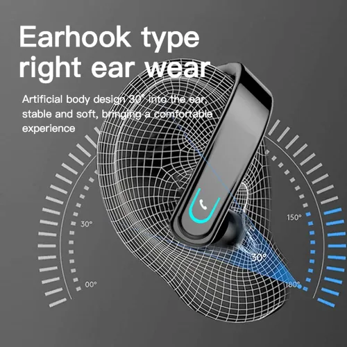 Vista 4 de Uigsas Auriculares Bluetooth, auriculares inalámbricos Bluetooth manos libres con micrófono auriculares 15 horas de trabajo para teléfonos celulares