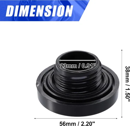 Vista 5 de X AUTOHAUX Tapa del depósito de combustible del motor, tapa de tapón de llenado de gasóleo, reemplazo 15610-P5G-000 para Honda Accord 2008-2013