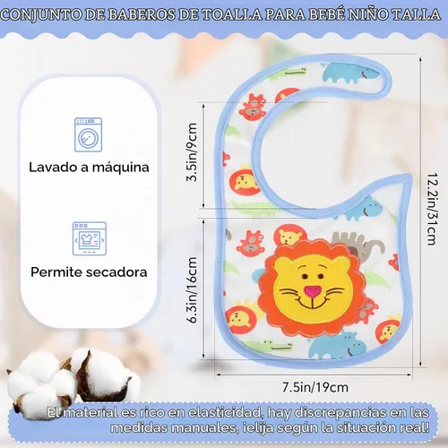 Vista 2 de HooLing - 24 baberos para bebés para niños pequeños a granel