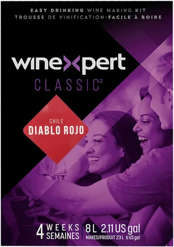Vista 2 de Kit clásico de ingredientes de vino diablo rojo chileno