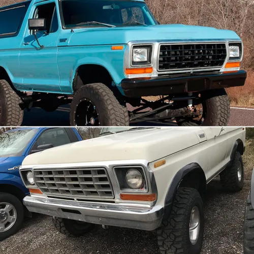 Vista 5 de Para camiones Ford F-150 1973-1979, carcasa de luces direccionales Ford Bronco 1978-1979