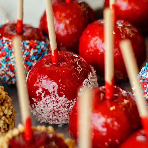Vista 8 de BambooMN - Brochetas de bambú de manzana de caramelo semipunto de 5 mm - 4.5" (11.5cm) - 100 piezas