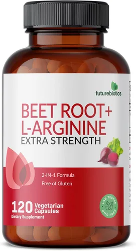 Vista 5 de Futurebiotics Raíz de remolacha + L-Arginina, sin OMG, 120 cápsulas vegetarianas
