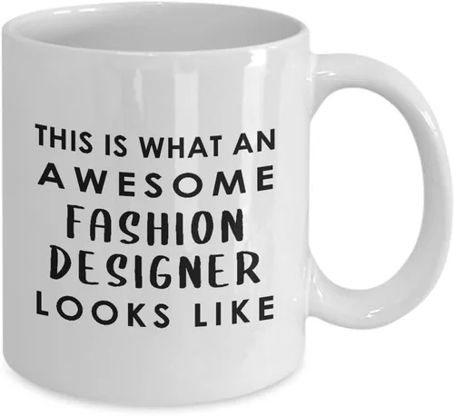 Vista 2 de Gifts for Fashion Designer Coffee Mug Tea Cup - Textile Artist Designing Clothing Stylist Industry Funny Cute Gag Appreciation Idea - Awesome Looks