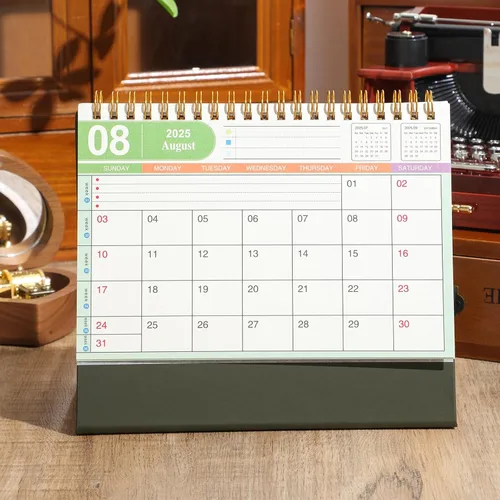 Vista 7 de Calendario de escritorio grande 2026, calendario mensual de escritorio de 9.9 x 8.7 pulgadas de pie desde ahora hasta diciembre de 2026, calendario