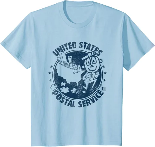 Vista 13 de USPS Camiseta Mr Zip US Postal Service, Gris Gris Oscuro