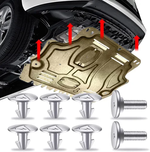 Vista 9 de 14 piezas de tornillos de perno de cubierta inferior del motor, cubierta de radiador premium y clips de acceso, 90674-TY2-A01 90105-TBA-A00