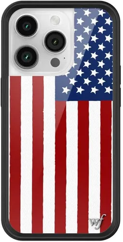 Vista 64 de Wildflower Carcasas – Compatible con iPhone 14 Pro Protector negro parachoques, certificado de prueba de caída de 6.5 pies, propiedad de mujeres