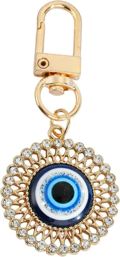 Vista 10 de Llavero de mano Hamsa de mal de ojo para llavero de coche, bolso de buena suerte, amuleto