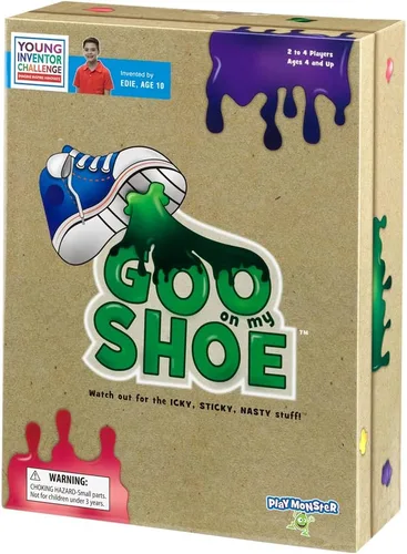 Vista 6 de Goo on My Shoe - Juego de mesa familiar tonto y pegajoso - Hecho por niños para niños - para mayores de 4 años - 2-4 jugadores