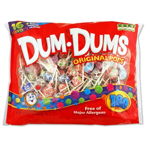 Vista 10 de Dum Dums Original, paletas, libre de la mayoría de alérgenos