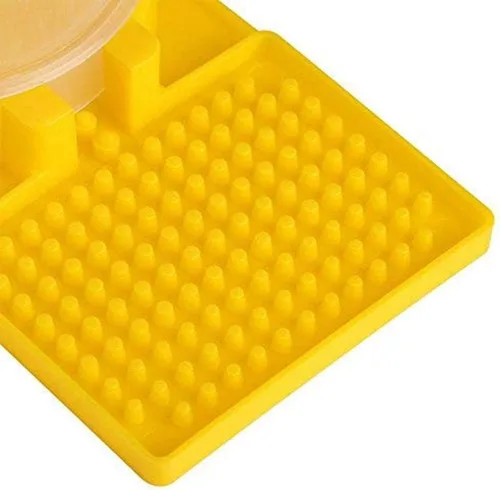 Vista 2 de Paquete de 2 alimentadores de agua de abeja, colmena de apicultura, alimentador de entrada de colmena, apicultura, bebida, mariposa, baño, estación
