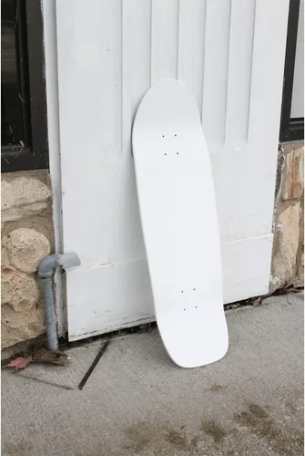 Vista 4 de Moose Skateboards Old School 10 x 33 pulgadas, paquete de 5 tablas de patineta en blanco con agarre