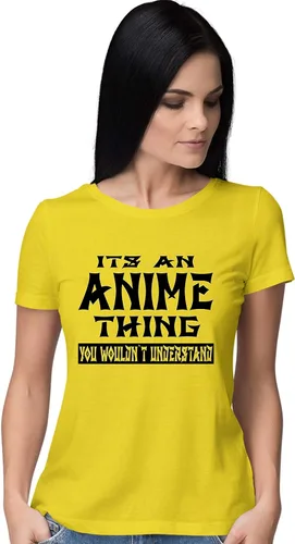 Vista 11 de Go All Out Camiseta con texto en inglés "It's an Anime Thing You Wouldn't Understand" para mujer Athletic Heather