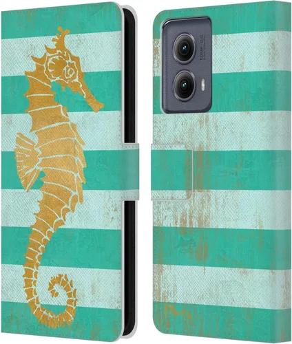 Vista 7 de Head Case Designs Funda de piel con licencia oficial de Paul Brent Agate Mermaid Coastal para Motorola Edge (2024)
