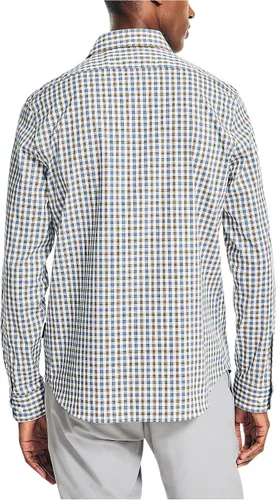 Vista 3 de Nautica Camisa a cuadros Navtech Trim Fit para hombre