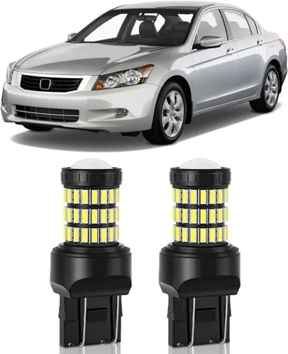 Vista 8 de Xenon White T20 7443 7444 7440 Bombillas LED con proyector de retroceso de luces compatibles con Honda 2001 2002 2003 2004 2005 2006 2007 2008 2009