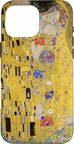 Vista 19 de Gustav Klimt's The Kiss Famous Painting Case for iPhone 17