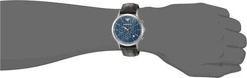 Vista 5 de Emporio Armani de los hombres AR2494Vestido reloj de piel color café