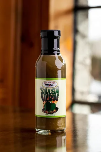 Vista 3 de SOUTH SHORE SAUCE Salsa picante gourmet SALSA VERDE suave picante con jalapeños sin gluten, dulce fresco y refrescante, sabor de una sola porción