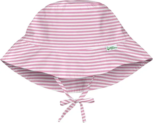 Vista 10 de i play. by green sprouts - Sombrero de protección solar UPF 50+ con protección solar ajustable para crecer con el bebé Dinosaurios Aqua