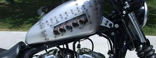 Vista 6 de Kit elevador de tanque de gasolina de motocicleta de 2 pulgadas, kit de elevación de tanque de combustible de 2 pulgadas para Harley Sportster