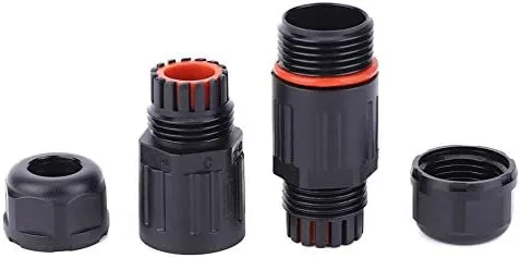 Vista 6 de 10 unids IP68 impermeable conector 3pin extensión al aire libre enchufe enchufe cable cable de alambre para coche camión barco interior/exterior