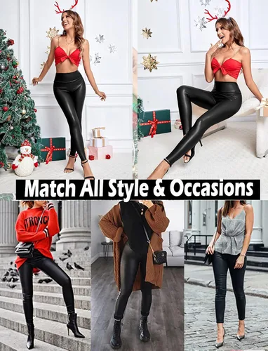 Vista 4 de SEASUM Pantalones de yoga ajustados con detalle fruncido en los glúteos, leggings de tiro alto y realce, para deportes, entrenamiento, gimnasio