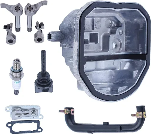 Vista 2 de Para Honda GX25 HHT25S Pieza del motor, Kit de tapa de culata, 12310-Z0H-010, 14730-Z0H-000, 14740-Z0H-000, 14431-Z0H-003, 14441-Z0H-003