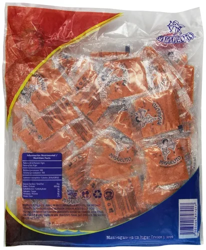 Vista 4 de Miguelito Chamoy Chilito En Polvo Dulce Mexicano Chili Polvo 100 Piezas Selladas