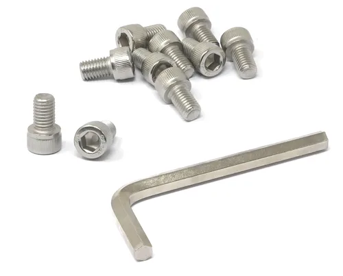 Vista 57 de iexcell Kit de tornillos de cabeza hexagonal de acero inoxidable 304, 100 unidades M2 x 0.157 in, paso de rosca de 0.016 in