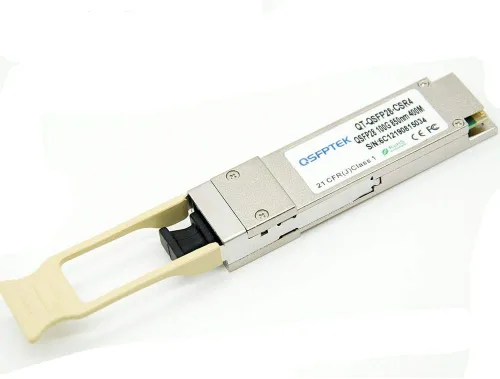 Vista 7 de QSFPTEK Módulo óptico del transmisor-receptor de 100GBASE-SR4 QSFP28 850nm el 328.1 ft compatible para QSFP-100G-SR4-S
