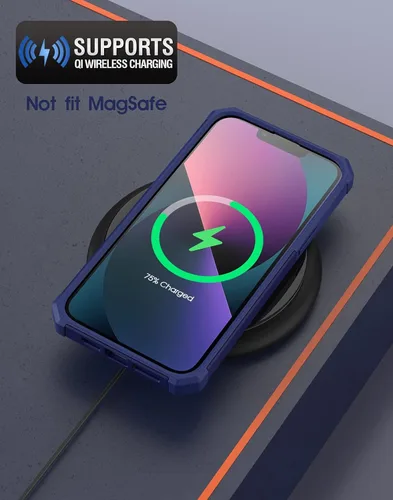 Vista 6 de Poetic Neon Series - Funda diseñada para iPhone 13 Mini, doble capa, resistente, resistente, ligera, delgada, a prueba de golpes, funda protectora