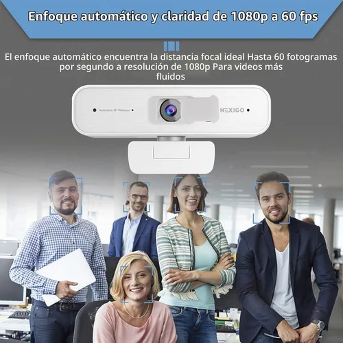 Vista 7 de Certificada para Zoom, NexiGo N940P (Gen 2) Cámara web con zoom 2K y control remoto Sensor Sony Starvis Zoom 3X de acercar y alejar Micrófono
