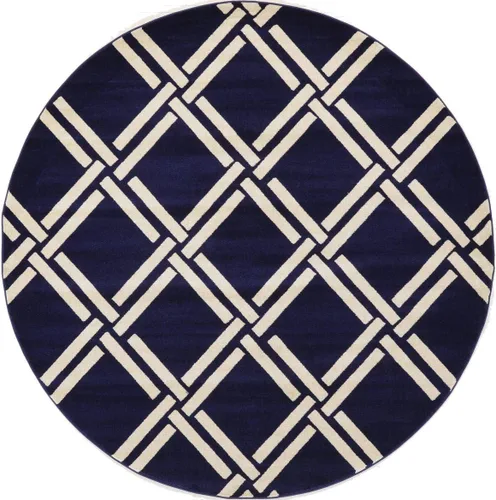 Vista 23 de Unique Loom Trellis Collection - Alfombra geométrica moderna azul marino (9 pies x 12 pies)